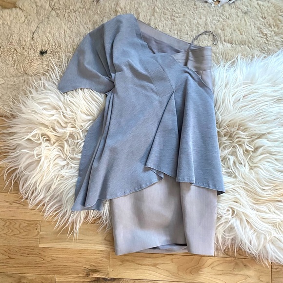 Zac Posen One Shoulder Dress - Picture 3 of 10